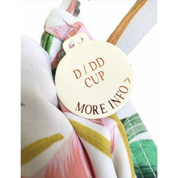 Artesands April Spritz White Degas Bikini Top PLUS US 20+ Cup D/DD MSRP $95 NEW - Picture 9 of 11